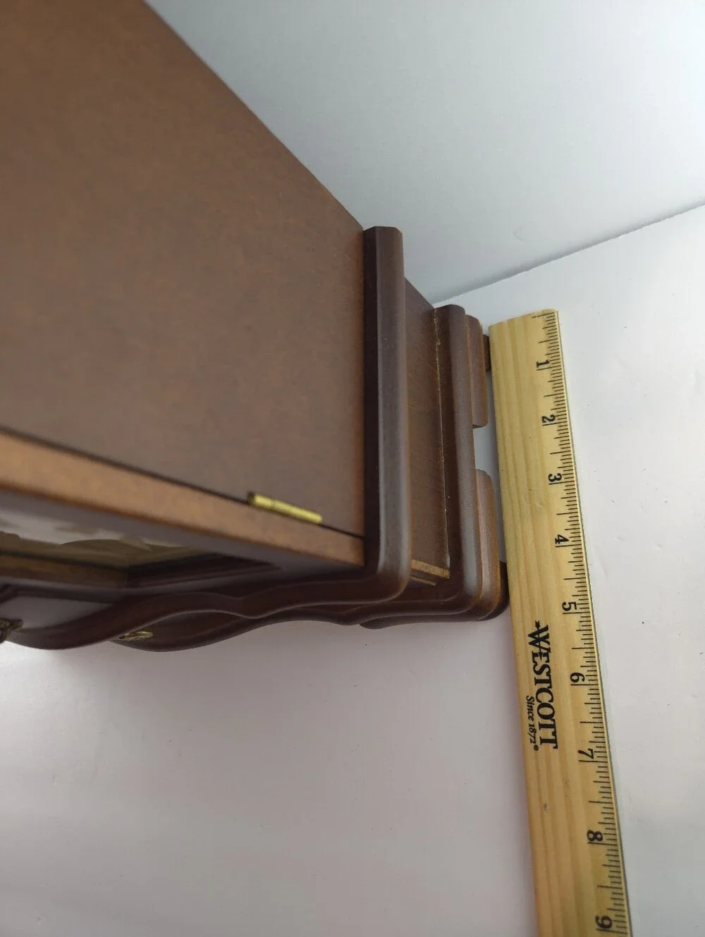 Classic Treasures Wooden Jewelry Chest Armoire - Walnut Finish